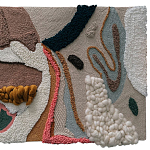 Тканый вручную текстильный гобелен Orchid варинант исполнения - 1 | Loft Concept в Воронеже