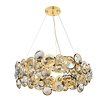 Люстра подвесная из золотых колец 57 см Golden Circles варинант исполнения - 2 | Loft Concept в Воронеже