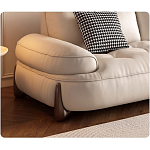 Кресло кожаное с деревянным каркасом Furniture Medieval варинант исполнения - 1 | Loft Concept в Воронеже