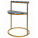 Кофейный столик с подстольем из металла Halves варинант исполнения - 1 | Loft Concept в Воронеже