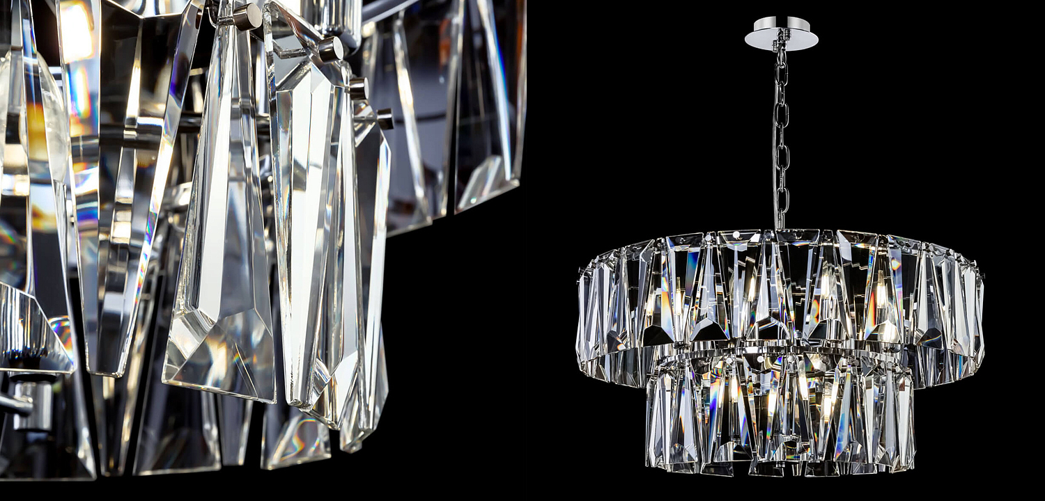 Люстра Ruby Crystal Chandelier Chrome 68 Люстра Ruby Crystal Chandelier Chrome 68 - Loft-Concept в Воронеже
