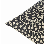 Подушка декоративная черного цвета Blossom Essence Grace варинант исполнения - 2 | Loft Concept в Воронеже