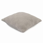 Подушка из хлопка рельефной вязки серого цвета Eden Line варинант исполнения - 1 | Loft Concept в Воронеже