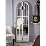 Зеркало-окно с арочным силуэтом в венецианском стиле Venetian White Mirror варинант исполнения - 4 | Loft Concept в Воронеже