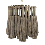 Подвесной светильник круглый плетеный с бахромой Braided Bundle of Ears варинант исполнения - 1 | Loft Concept в Воронеже