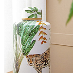 Ваза фарфоровая с ручной росписью Leopard Collection  варинант исполнения - 5 | Loft Concept в Воронеже