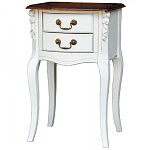 Прикроватная тумба в стиле прованс с 2-мя ящиками Paule Montmartre Provence Bedside Table варинант исполнения - 2 | Loft Concept в Воронеже