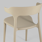 Бежевый стул из прочного PP-пластика JORIS варинант исполнения - 6 | Loft Concept в Воронеже