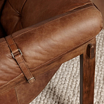 Двухместный диван Duncan винтажная коричневая кожа варинант исполнения - 6 | Loft Concept в Воронеже