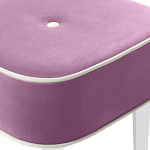 Квадратный мягкий пуф на белых ножках Winton Pouf Square варинант исполнения - 6 | Loft Concept в Воронеже