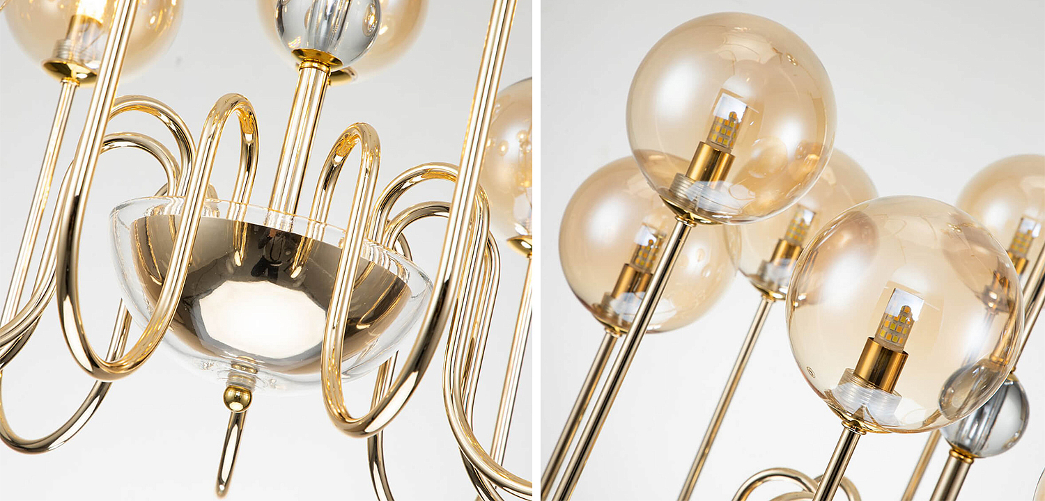 Люстра Sheiry Glass Ball Chandelier 9 Люстра Sheiry Glass Ball Chandelier 9 - Loft-Concept в Воронеже