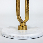 Кофейный столик с белой мраморной столешницей Clipper варинант исполнения - 3 | Loft Concept в Воронеже