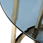 Столик журнальный золотой с темным стеклом Tastiness варинант исполнения - 1 | Loft Concept в Воронеже