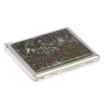 Портсигар с газовой зажигалкой из натурального камня Серафинит Stone Cigarettes Cases варинант исполнения - 2 | Loft Concept в Воронеже