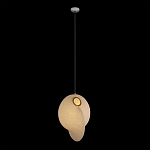 Подвесной светильник белый с фигурным тканевым плафоном White Whirlwinds варинант исполнения - 2 | Loft Concept в Воронеже