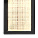 Светодиодное прямоугольное бра из металла черного цвета Lattice Lux варинант исполнения - 8 | Loft Concept в Воронеже