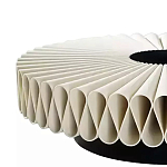 Дизайнерский журнальный стол круглый с фактурной столешницей Ifike варинант исполнения - 2 | Loft Concept в Воронеже