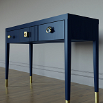 Дизайнерский Письменный стол Elsa Dreams Blue с тремя ящиками варинант исполнения - 2 | Loft Concept в Воронеже