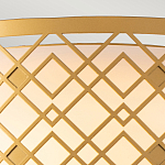 Потолочный светильник золотого цвета с каркасом в виде геометрических ромбов Elstead Lighting варинант исполнения - 5 | Loft Concept в Воронеже