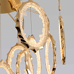 Потолочный светильник светодиодный с золотистым каркасом Ring of Fire варинант исполнения - 3 | Loft Concept в Воронеже