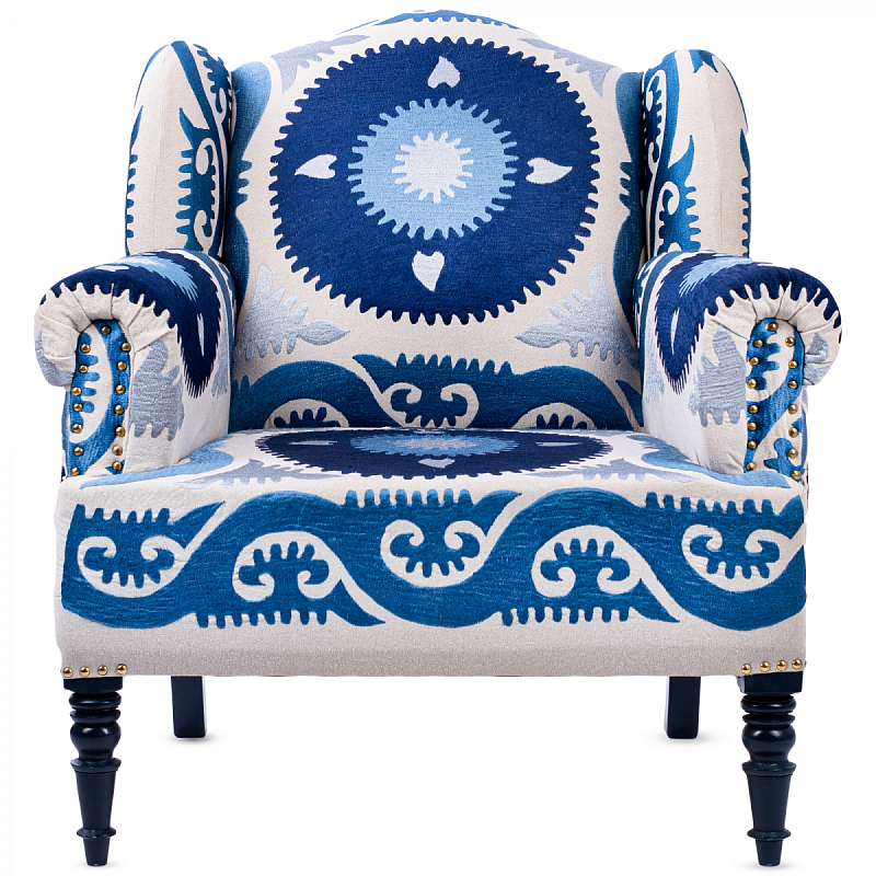 Кресло Accent Chairs Indigo Sun Темно-синий в Воронеже | Loft Concept 