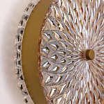 Бра с плафоном из рельефного стекла Peony Glass Bronze  варинант исполнения - 3 | Loft Concept в Воронеже