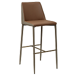 Стул барный с терракотовой обивкой из экокожи Spectacular High Chair варинант исполнения - 1 | Loft Concept в Воронеже