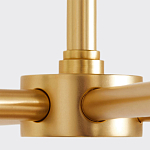 Люстра золотая с белыми тканевыми абажурами Coolness варинант исполнения - 3 | Loft Concept в Воронеже