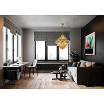 Люстра с каскадом из разноцветных круглых подвесов Key Lustar варинант исполнения - 2 | Loft Concept в Воронеже