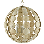 Люстра в форме шара с декором из круглых декоративных элементов Texture Discs варинант исполнения - 2 | Loft Concept в Воронеже