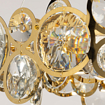 Люстра подвесная из золотых колец 57 см Golden Circles варинант исполнения - 6 | Loft Concept в Воронеже