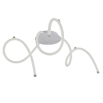 Люстра белого цвета с тремя изогнутыми светодиоидными плафонами Luke Lampco Tracer Lamp варинант исполнения - 1 | Loft Concept в Воронеже