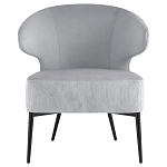 Современное мягкое кресло на металлических ножках Rakush Grey варинант исполнения - 2 | Loft Concept в Воронеже