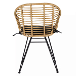 Стул с ротанговым плетением Wicker Half Chair с подлокотниками варинант исполнения - 2 | Loft Concept в Воронеже