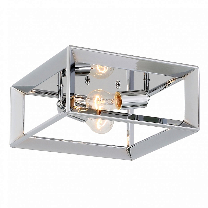 Потолочный светильник Rectangle Chrome ceiling lamp Хром в Воронеже | Loft Concept 