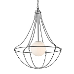 Подвесной светильник из тонких прутьев в форме колокола Forged Thin Rods варинант исполнения - 3 | Loft Concept в Воронеже