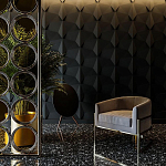 Гипсовая 3D Панель BATOID варинант исполнения - 1 | Loft Concept в Воронеже