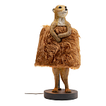 Настольная лампа Цурикат плафон из меха варинант исполнения - 1 | Loft Concept в Воронеже