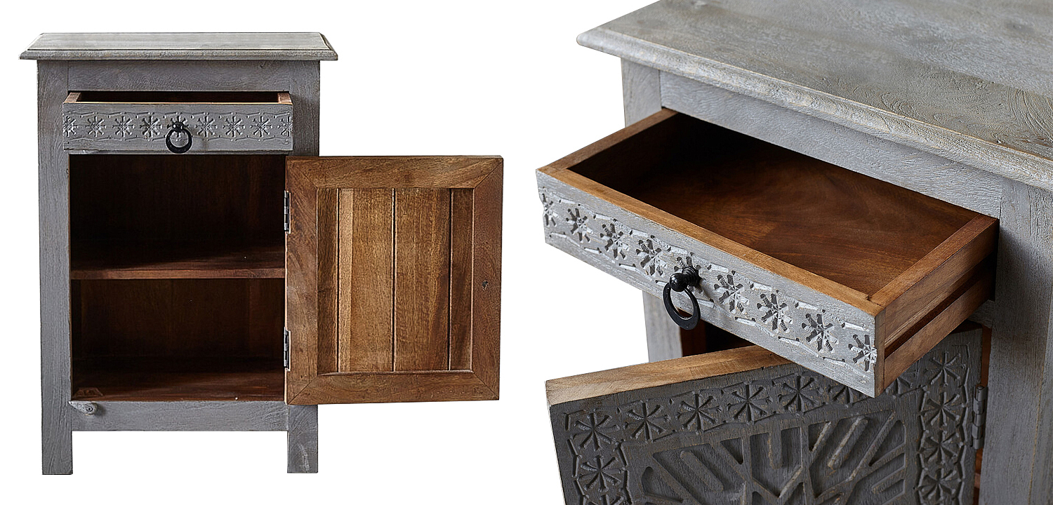 Тумба Indian Antique Furniture Akshi Nightstand Тумба Indian Antique Furniture Akshi Nightstand - Loft-Concept в Воронеже