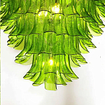 Люстра из семи ярусов зеленого стекла Independence варинант исполнения - 4 | Loft Concept в Воронеже