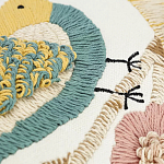 Чехол на подушку с кисточками и вышивкой птиц Ethnic mix Birds Rect варинант исполнения - 3 | Loft Concept в Воронеже