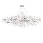 Люстра круглая подвесная с декором в виде ветвей и прозрачных подвесок из стекла в форме капель Droplet Chandelier варинант исполнения - 2 | Loft Concept в Воронеже