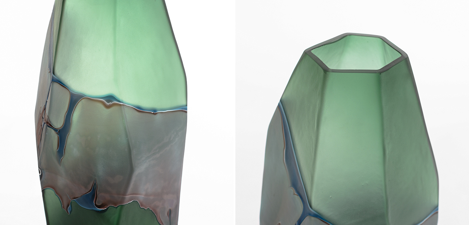 Ваза Polygonal Vase green Ваза Polygonal Vase green - Loft-Concept в Воронеже
