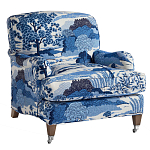 Кресло Trumann Club Chair Blue Landscape синий пейзаж варинант исполнения - 1 | Loft Concept в Воронеже