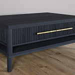 Кофейный стол Primo с двумя ящиками Черный дуб варинант исполнения - 4 | Loft Concept в Воронеже