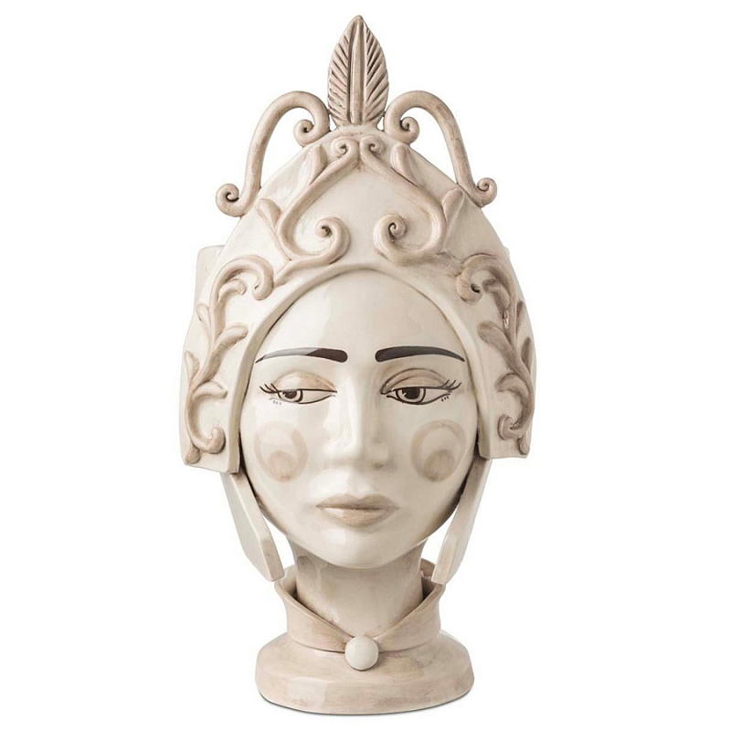Ваза Vaso Moro Lady Paladin White Бежевый Ваза Vaso Moro Lady Paladin White Бежевый в Воронеже | Loft Concept