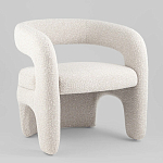 Кресло дизайнерское для лаунж зоны жемчужного цвета Pearl Lounge варинант исполнения - 1 | Loft Concept в Воронеже