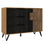 Комод с 3-мя ящиками и дверцей Stone Effect варинант исполнения - 1 | Loft Concept в Воронеже