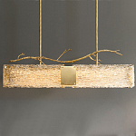 Люстра прямоугольная из фактурного стекла Chandelier Beam варинант исполнения - 5 | Loft Concept в Воронеже
