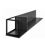 Полка навесная открытая цвета графит Strict Lines  варинант исполнения - 5 | Loft Concept в Воронеже